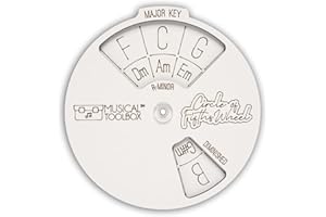 Tiardey Círculo de Quintas Acorde Rueda de Madera Herramienta Educativa Musical para Compositores, Profesores y Músicos