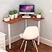 Produktbild Laptopständer DD Holzfarbe Beistelltisch Für Wohnzimmer, Kleiner Couchtisch, Kidney Bean Form W / 3 Beine, Retro-Design, Vintage -Werkbank (Farbe : Teak+White)