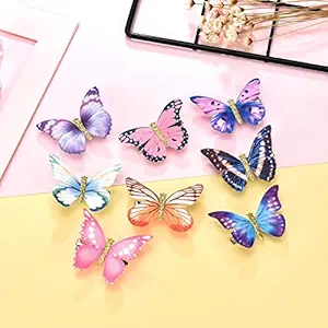 VIKIJO Butterfly Clips Baby Hair Clips Butterfly Glitter Barrette for Women Girl and Infant Kids 6