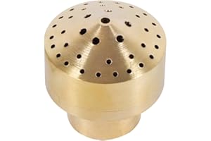 Haofy Spruzzatore per ugello per Fontana d'Acqua per laghetto, Testa di spruzzo in Ottone per laghetto da Giardino, Piscina, Decorazione rocciosa(1/2")