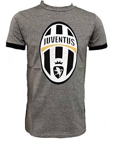 Perseo T-Shirt Juventus Calcio Vêtements T-Shirt Juve PS 26965 Historique Logo (XL, Gris)
