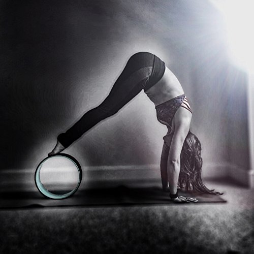 MyYogaWheels UK Yoga Rad-Stütze, verbessert Balance, Rücken-Flexibilität, Asana- + Inversion-Streckung, Pilates Biegungen, löst tiefe Gewebespannung – Physio-Massage zum Öffnen der Brust, Rücken, Hüfte + Schultern - 2