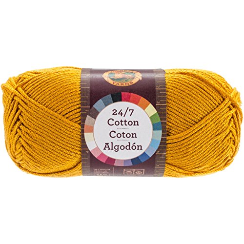 Lion Brand Yarn Company Hilo de algodón, 100% algodón, Solidago