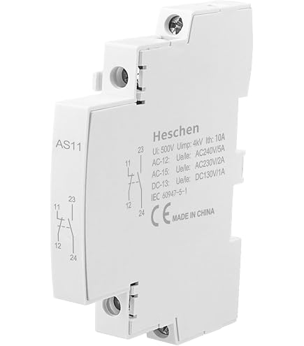 Contacteur 24V AC Heschen Contacteur CA 25A 2 Pôles - 24V Bobine - Montage Rail DIN 35mm Relais électrique 2 Pôles Contacteur 24V AC Heschen Contacteur CA 25A 2 Pôles - 24V Bobine - Montage Rail DIN 35mm Relais électrique 2 Pôles