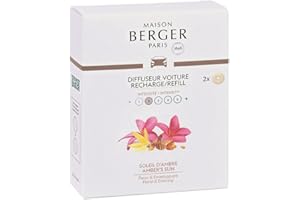 MAISON BERGER Recharges Diffuseur Voiture Soleil d'Ambre