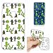 Produktbild Huawei P10 Lite Hülle, E-Unicorn Handyhülle Huawei P10 Lite Hülle Transparent mit Muster Kaktus Silikon Durchsichtig Tasche Ultra Slim Dünn TPU Bumper Schutzhülle Stoßfest Hochwertigem Zubehör Set Etui Schale Back Case Cover Rückseite