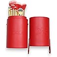 12 Pcs Premium Makeup Brush Soft Synthetic Cosmetic Blending Set Foundation Face Eyeshadows Powder Brushes Concealers Blush Eye Shadows Eyeliner Set includes Red Siren Travel Case by F.A.R.A.H