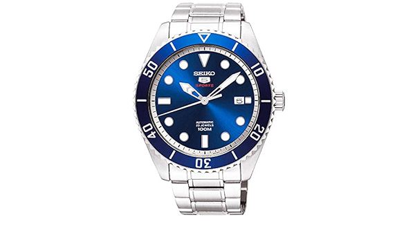 Seiko Seiko 5 Sports Automatic Blue Dial Men's Watch SRPB89J1 :  Amazon.co.uk: Watches