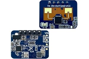 Paradisetronic.com LD2410C 24GHz Mänsklig närvarosensor | mmWave-radar | Detekterar rörelse & närvaro upp till 5m räckvidd