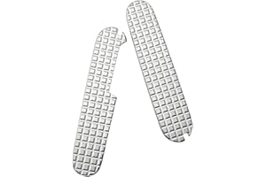Aibote 1 Pair Titanium Alloy Handle Scales Handles Patch DIY Tool Replacement Grips Fit for 91mm Victorinox Swiss Army knife (C)