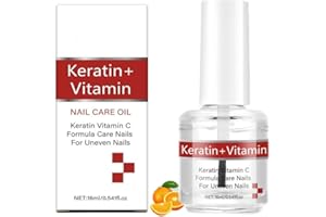 SOELEGANT Keratin + Vitamins C Nail & Cuticle Oil, Keratin Protein Nail Moisturizes And Strengthening Care, Impove Cracked Nails & Rigid Cuticles, Deep Moisture For Nails And Cuticles For Nail Growth