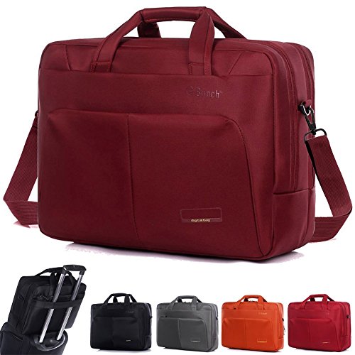 Preisvergleich Produktbild Laptoptasche Professionel Umhängetasche Laptop Schultertasch Tragetasche Tablette Aktentasche Für 15-15,6 Zoll Laptop / Tablet / MacBook / Notebook (Rot)