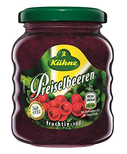 Preisvergleich Produktbild Kühne Preiselbeeren, 12er Pack (12 x 220 g)
