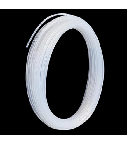 BENECREAT Rotolo Di Ferretto Per Corsetti In Plastica PP - 10 Metri, 4 Mm, Bianco