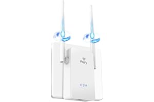 PHAVN Répéteur WiFi Puissant Amplificateur WiFi Puissant 300Mbps WiFi Range Extender 2.4GHz WiFi Booster avec Port Ethernet, Compatible avec Tous Les Routeurs, Facile à Installer et WPS