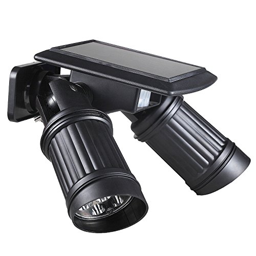 Gledto LED Lampada Solare Esterno Impermeabile PIR con Sensore di Movimento e Sensore di Luce 14 LED per Parete Muro, Giardino Terrazzino Cortile Casa