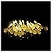 Produktbild MAXGOODS 1 Set Solar Außen Lichterketten Wassertropfen 20 LED Garten Weihnachten Schön Fee Licht (Battery NOT Include)