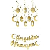 Hoş Geldin Ramazan Banner ve 3D Asmalı S&uuml;s Set
