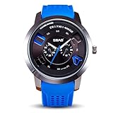 SSQ-CXO Beiläufige Armbanduhr der Männer, Sport Uhr-Art- und Weiseeinfachen Entwurfs-Quarz-Bewegungs-Legierungs-Vorwahlknopf-Quarz-wasserdichte Armbanduhren