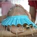 Voberry® 1Pcs Cute Adjustable Baby Shampoo Shower Bathing Bath Protect Adjust Soft Cap Hat New (Blue)