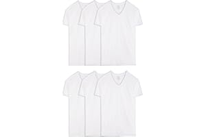 Fruit of the Loom Herren T-Shirt mit V-Ausschnitt T-Shirt (6er Pack)