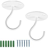 Hemoton Deckenhaken für Hängende Pflanzen,2 Stück Edelstahl Haken für Pflanzkörbe, Wandhalterungs Laternen Kleiderbügel Blume