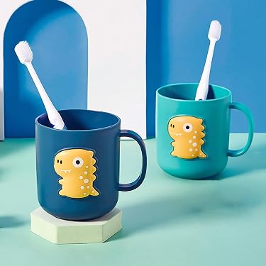 QFEHTHSK Confezione Da 4 Bicchieri Per Spazzolino Con Texture A Diamante, Bicchieri Semplici Per Spazzolini, Bicchieri Per Riporre Gli Spazzolini, Bicchieri Per Spazzolino Anticaduta In Plastica - 7