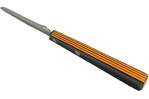 Güde Solingen-Cuchillo Multiusos Filo de Sierra, 10 cm, Uni, Pom, Chrome Steel, Negro/Naranja