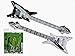 Produktbild schwuppdiwupp.shop aufblasbare Gitarre, Luftgitarre *schwarz/weiß* 2er Set
