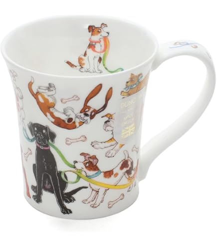 Mug Dunoon Bute 'Lovable Cats' - Porcelaine Fine 0,3L Avec Mignons Chats Joueurs Tasse Chat