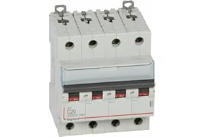 407899 Disjoncteur tétrapolaire 20A - 4P Courbe C - 6/10kA - À vis - Legrand DX3