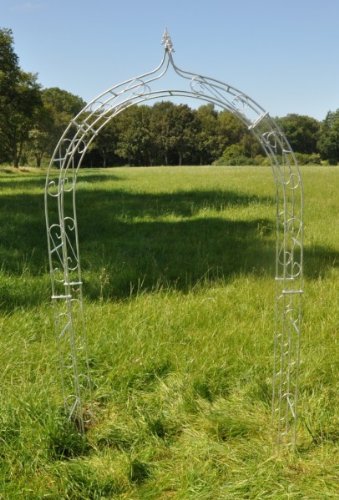 Verzinkter Rosenbogen aus 10mm Massiveisen! B: 140cm Feuerverzinkt aus Metall