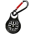 Eidyer Compass with Keychain, Carabiner Compass, Pocket Compass, Orientation Compass, Travel Accessory for Outdoor Camping, Sport Hiking, Navigation, Outdoor Use