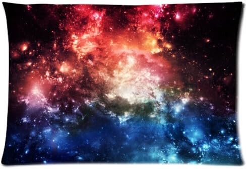 Space Nebula Universe Retro Galaxy Tribal Beautiful Design Cushion Case Throw Pillow Covers 20x30 inch (one side)