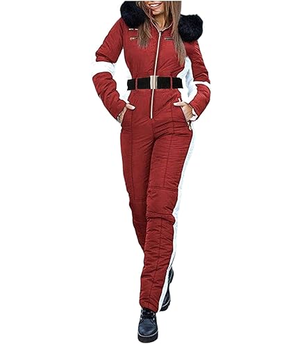 WILBERS & WILBERS 4495 - Retro skipak met jaren 80 print voor dames, ski- overall, sneeuwpak, voor après-ski en carnaval