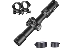 SPINA OPTICS 1-6x28 SFP Tactical Rifle Scope Optics Sight Mil-dot Reticle Wide Angle Wide Vision Scope for Hunting