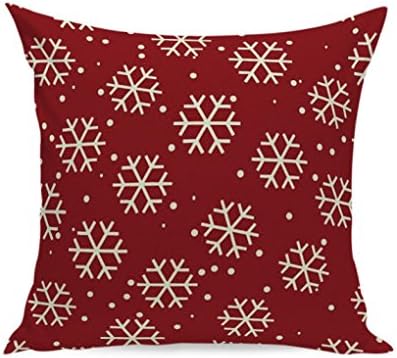 Cushion Cover WINWINTOM Christmas Super Soft Square Throw Pillow Case Decorative Cushion Pillow Cover (Christmas red 6#)