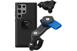 QUAD LOCK Lenker Handyhalterung für Motorrad mit Vibrationsdämpfer und MAG Hülle für Galaxy S23 Ultra