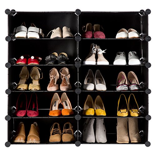 LANGRIA Schuhschrank 10 Kubus Schuhregal Regalsystem Garderobenschrank für Kleidung, Schuhe, Spielzeug und Bücher - 8