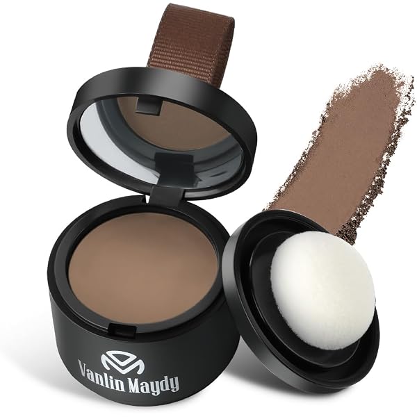 Haar Concealer Puder – Deckt Graue Ansätze & Lücken Sofort Ab (dunkelbraun, 4g)