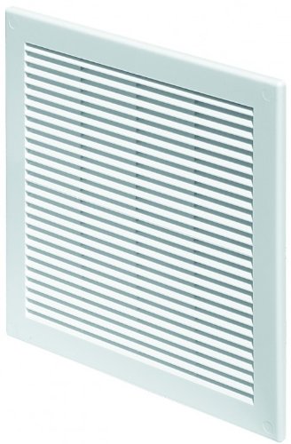 Lüftungsgitter 30 x 30 cm Abschlussgitter Insektenschutz 300 x 300 mm weiß Gitter Lüftung TRU 10