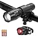 Produktbild LED Fahrradbeleuchtung, 1000 Lumen 3 Licht-Modi LED Fahrradbeleuchtung Frontlichter und Rücklicht, Halterung, Zoombarer Effekt für Berg-Radfahren, Camping und täglichen Gebrauch, IP65 Wasserdicht, Fahrradbeleuchtung