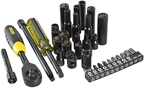 Advanced Stanley 35 Piece 3/8" Square Drive Socket Set with Tech 3 Moto GP Case [Multi Set] --