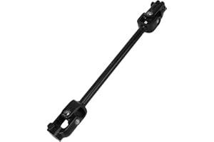 BEDIFFER Arbre de Colonne de Direction, Crémaillère 30T 375 Mm en Alliage D'acier, Coupleur D'arbre de Direction pour 110 125 150 Cc DIY Go Kart Quad ATV,Freins et suspension de VTT