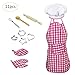 Produktbild Luerme 11 STÜCKE Kinder Chef Set kinder Kuchen Backen Schürze Kuchenform Set DIY Rolle Spiel Küche Spielzeug Komplette Kinder Kochen und Backen Set
