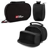 Esta funda en color negro tipo maletín es perfecta para transportar cámaras de fotos o videocámaras