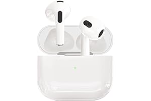 UCGOU [Certificato MFi Apple] AiPod Auriculares inalámbricos Bluetooth 5.3 Hi-Fi Auriculares con Sonido estéreo Micrófono Incorporado con Caja de Carga,Cascos Inalambricos Impermeables IPX7 para iPhone