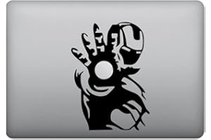 SARDEGNA SERVICES Adhesivo Iron Man de carbono - Apple Macbook Pro Air Laptop Sticker Decal Skin, Macbook Air 11", 13", 15", 17" (11" - 13" MacbooK)