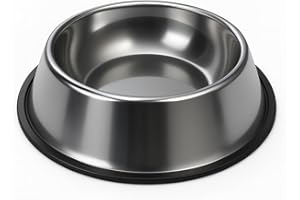 VIVO TECHNOLOGIES Stainless Steel Pet Bowl 780ml Model Durable Non Slip And Easy To Clean Design Ideal For Large Breed Dogs, Cafes, Hotels, And Outdoor Use, Dishwasher Safe, Strong, And Stylish For Daily Feeding