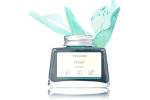 Asvine Hongdian Füllfederhalter-Tinte, blaugrün, 60 ml, kohlenstofffreie Tintenfassflasche, Künstler-Kalligraphie-Tinte